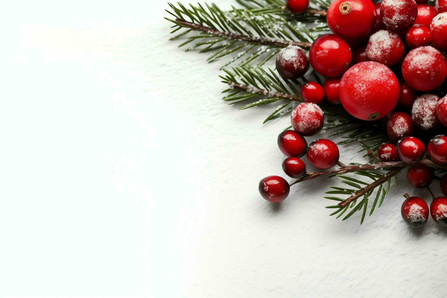 Natal composição com presente caixas, cartão bolas abeto galhos pinho cones com cópia de espaço. Natal de ai gerado foto