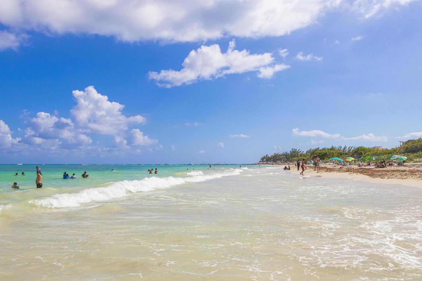 praia tropical mexicana 88 punta esmeralda playa del carmen méxico. foto