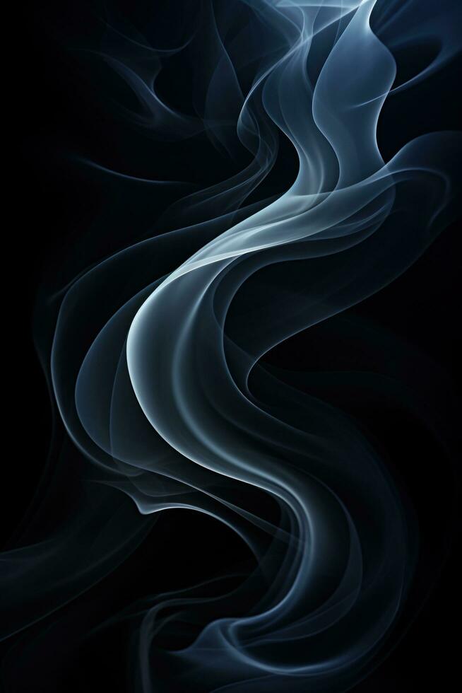 ai gerado captura uma lindo e misterioso padronizar do abstrato fumaça foto