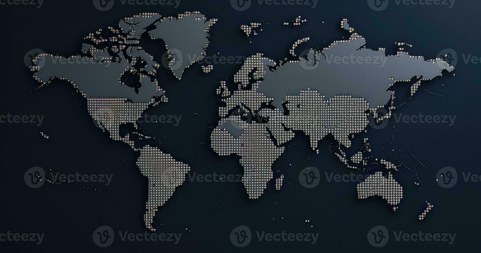 ai gerado a ponto mundo mapa. parede mundo mapa foto