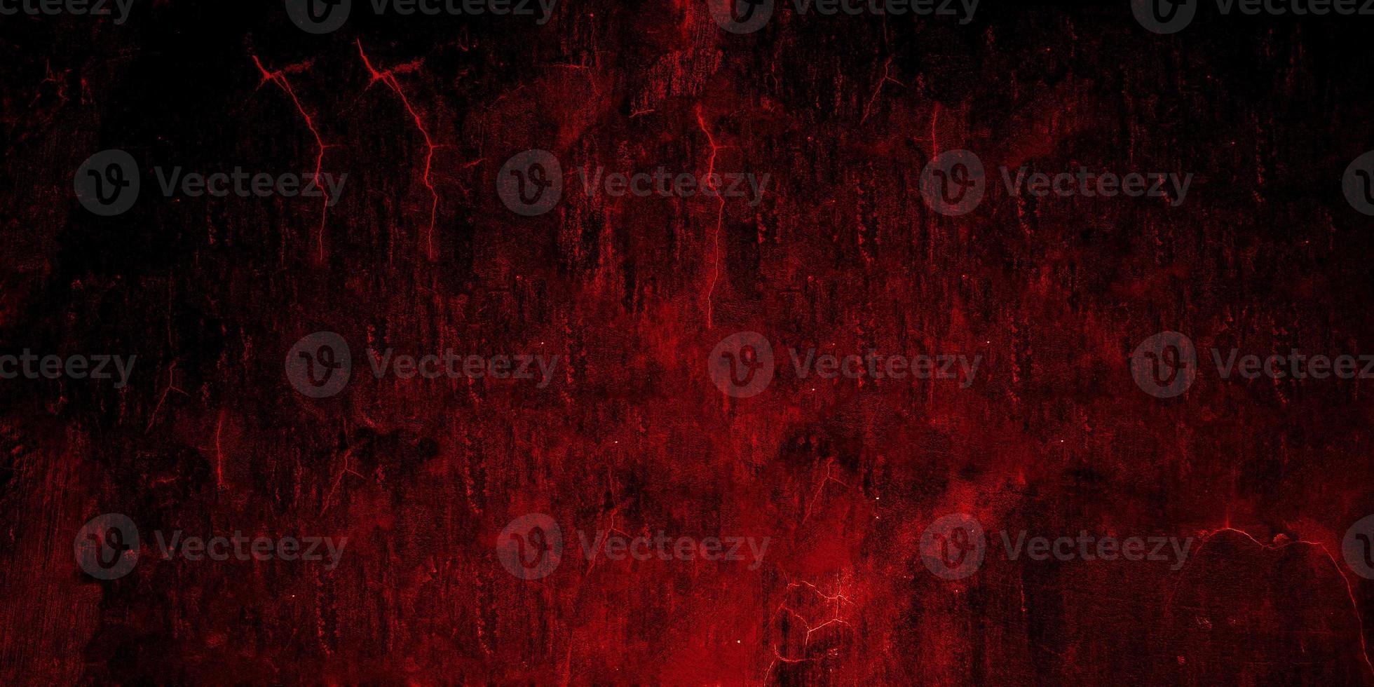 fundo vermelho assustador. grunge escuro textura vermelha concreto foto