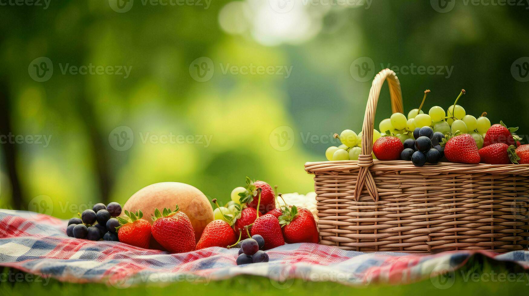 ai gerado calma relaxamento piquenique Comida foto