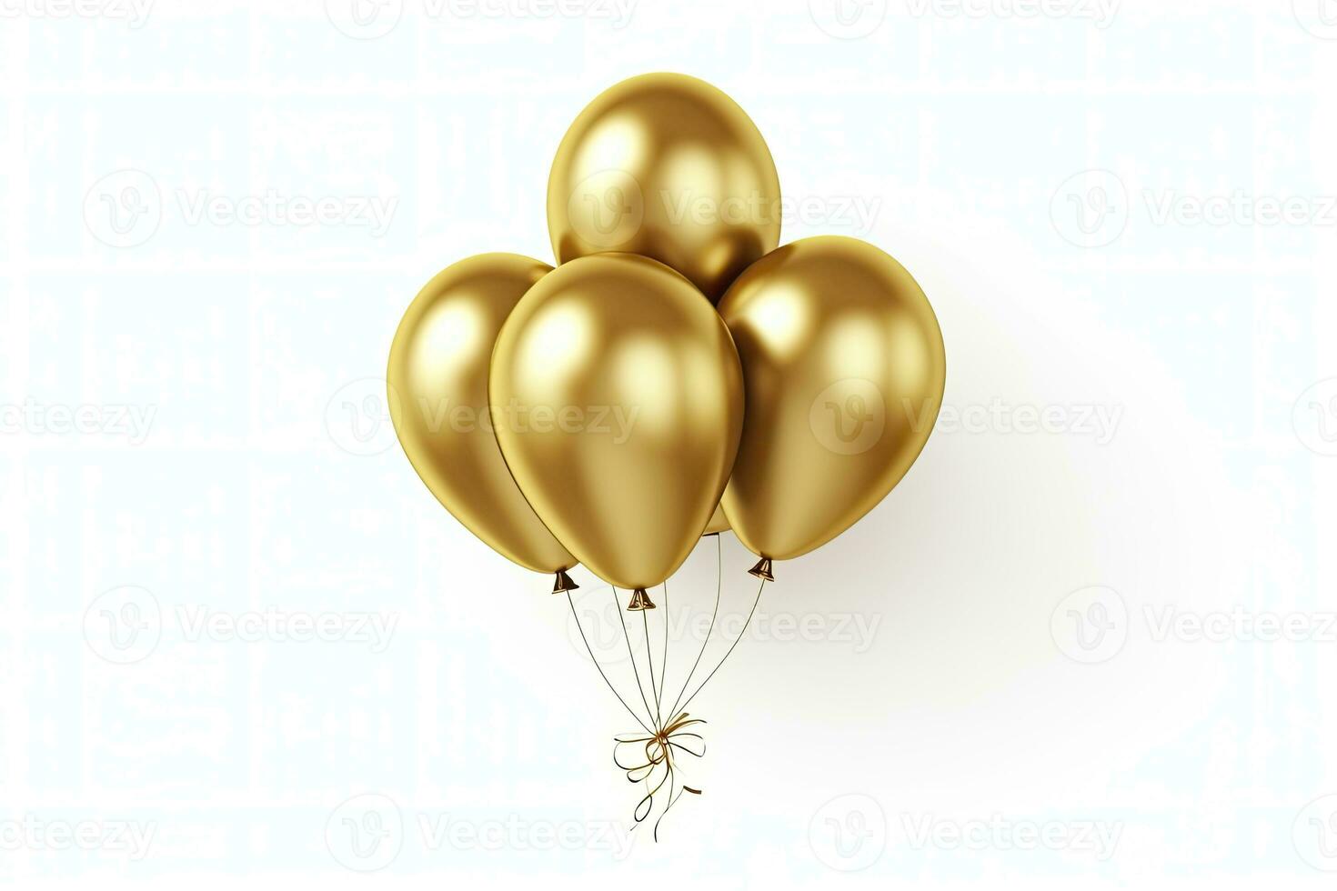 ai gerado aniversário balão vôo para festa e celebrações. ai gerado foto