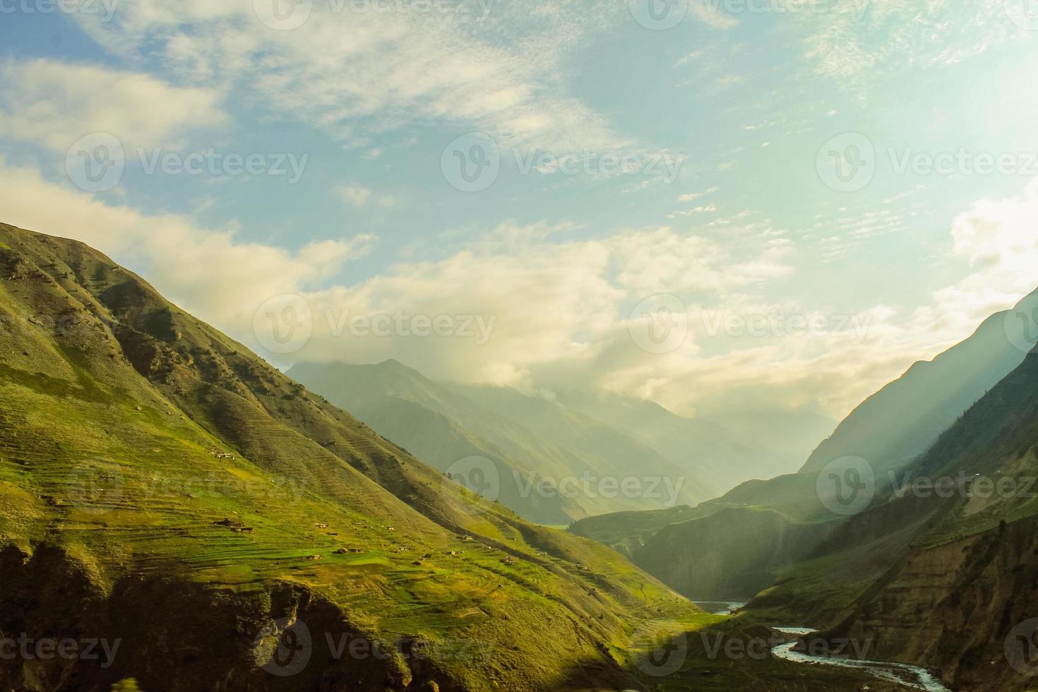 belo paisagismo das montanhas foto