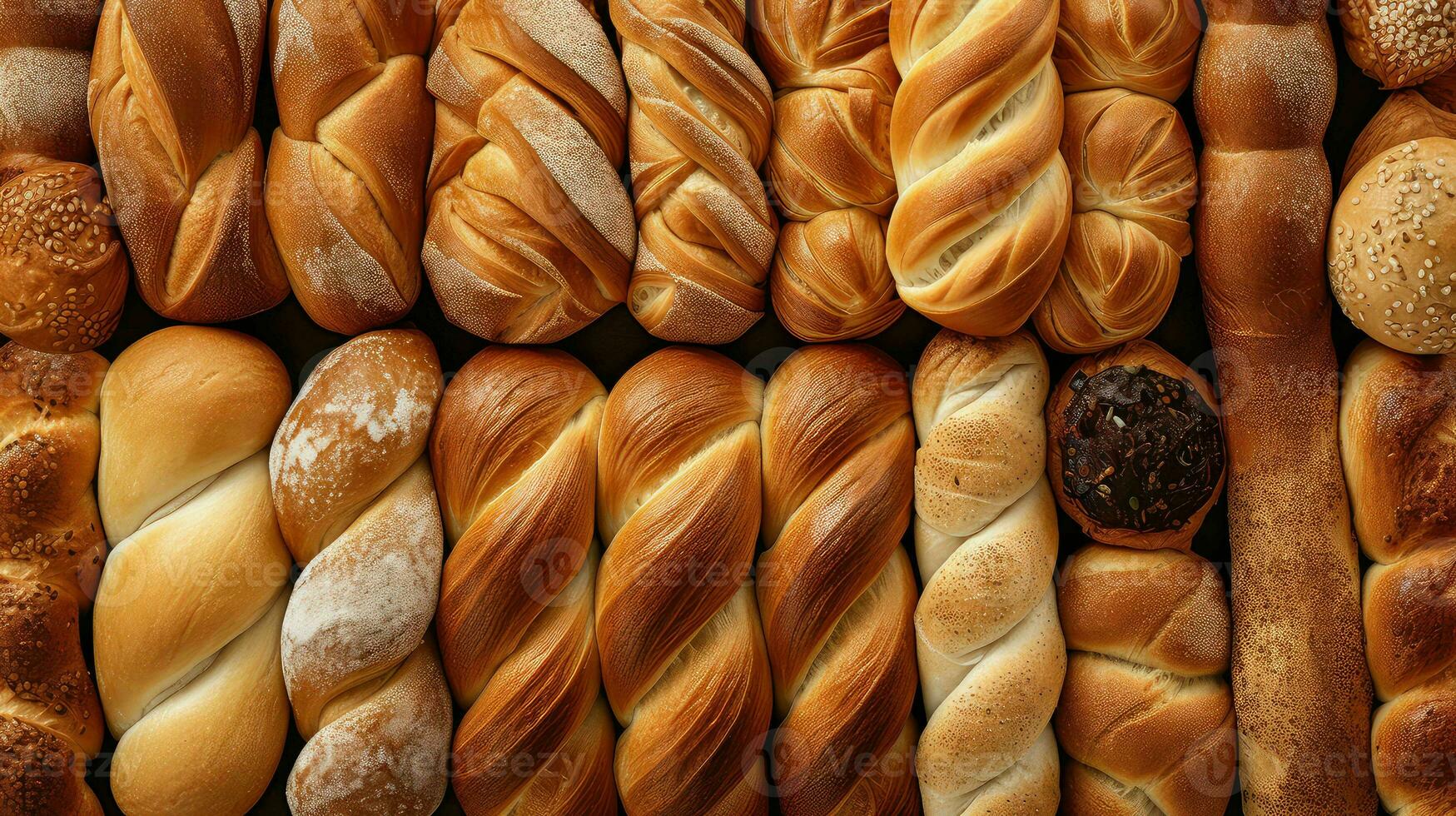 ai gerado pastelaria pão croissan Comida foto