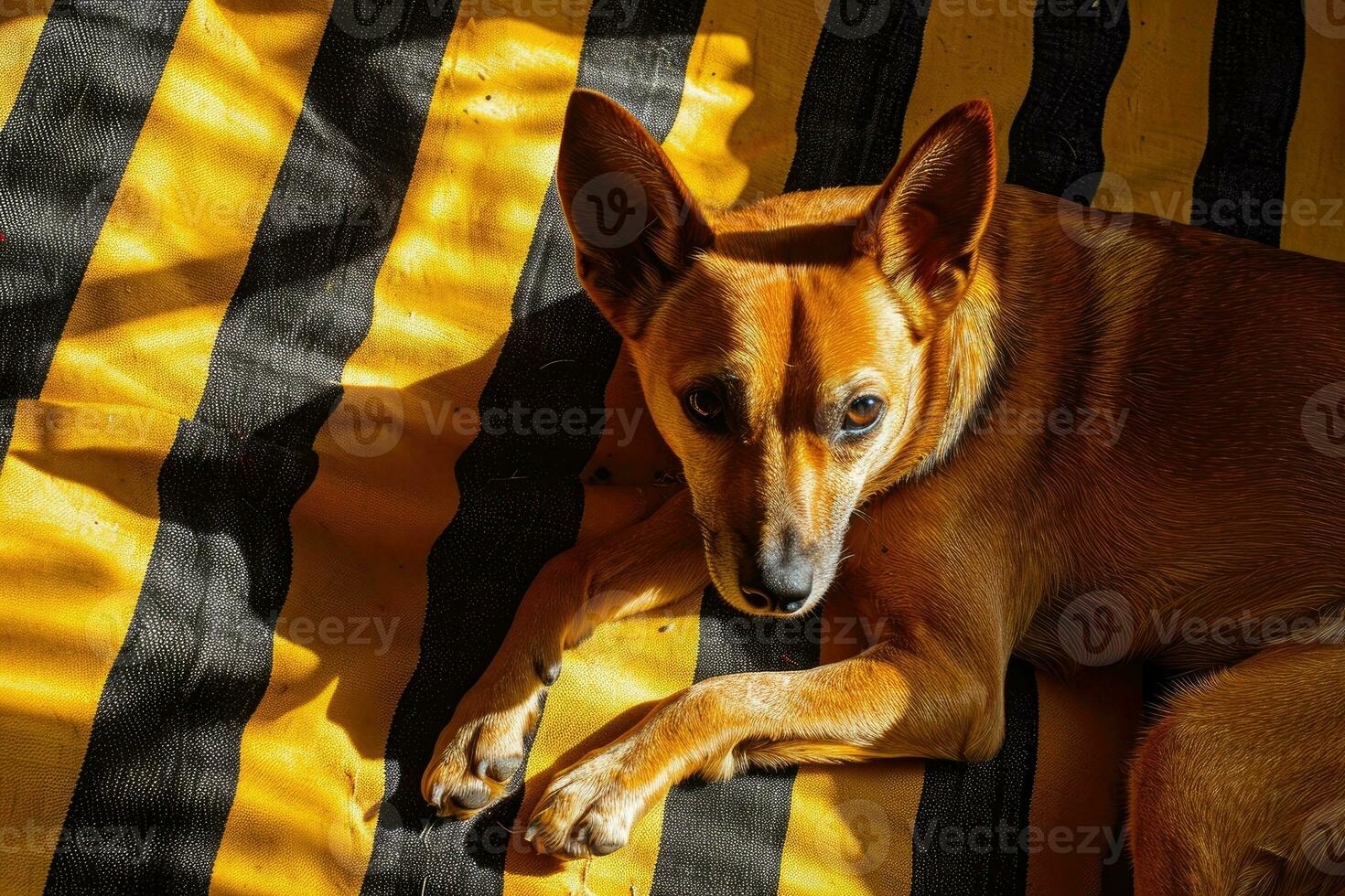 ai gerado retrato do uma cachorro dentro pop arte estilo, vintage estilo foto