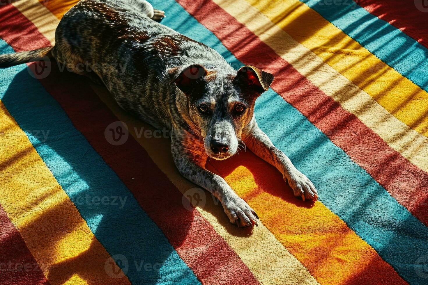 ai gerado retrato do uma cachorro dentro pop arte estilo, vintage estilo foto