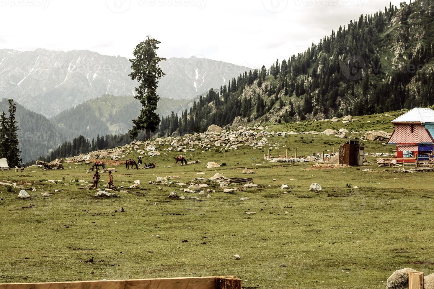 Kumrat Valley Beautiful Landscape Mountain View foto