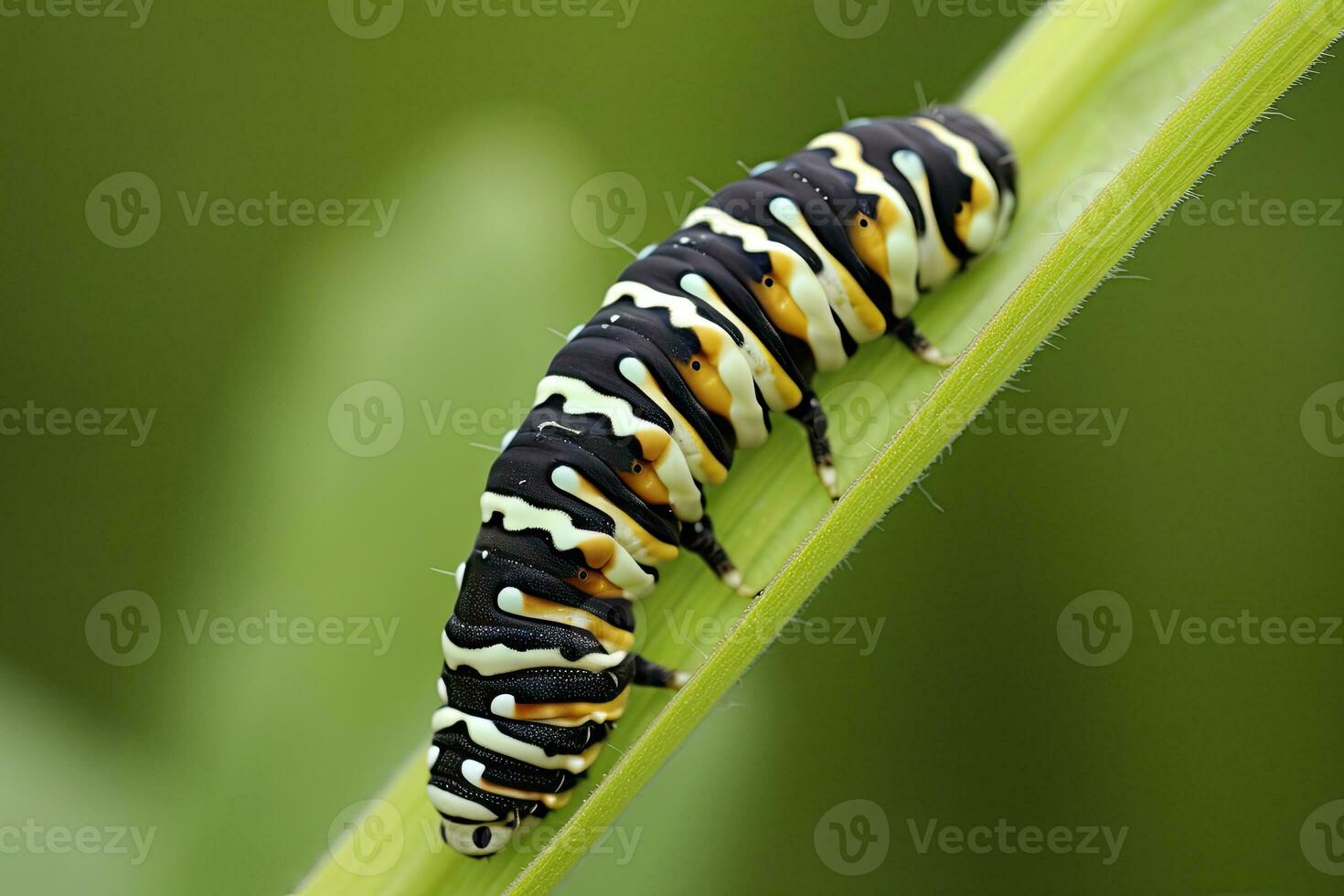 ai gerado lagarta cauda de andorinha borboleta. gerado ai. foto