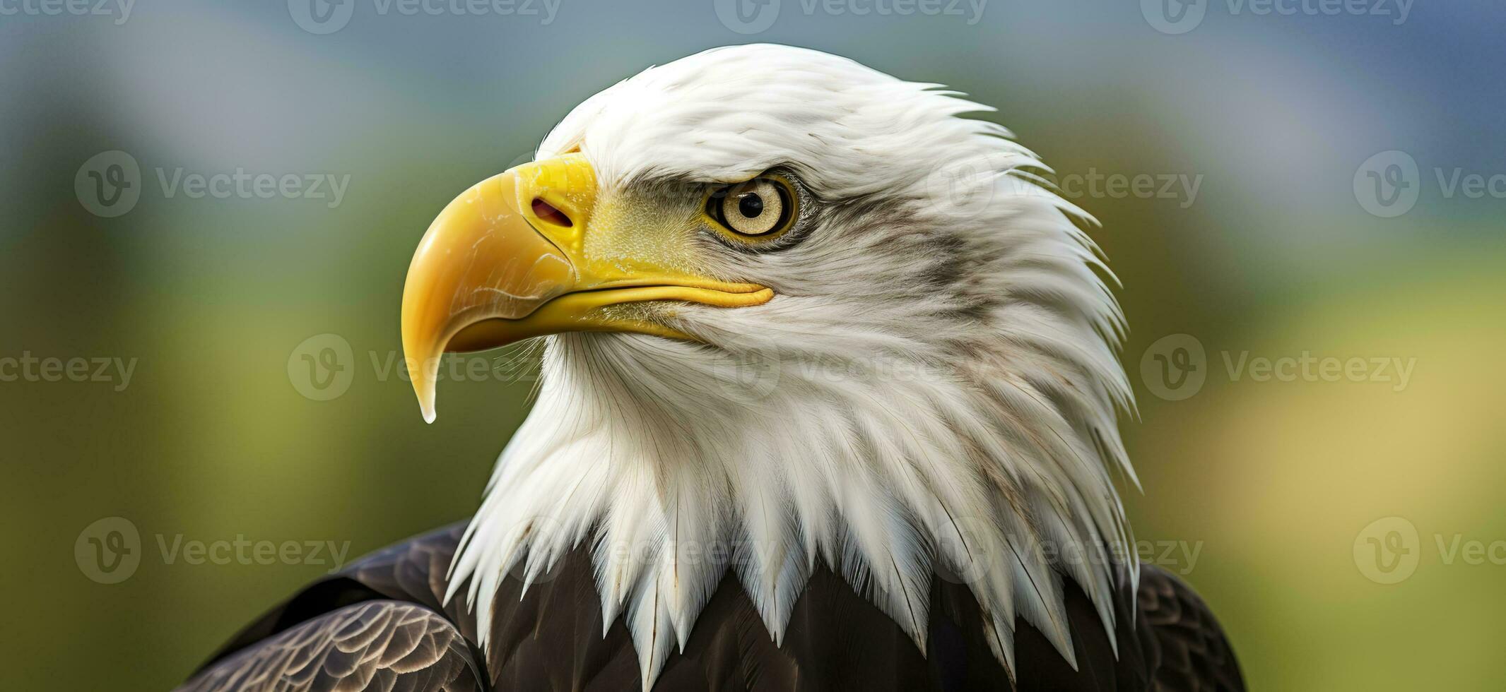 ai gerado retrato do a americano Careca águia, animais selvagens. generativo ai foto