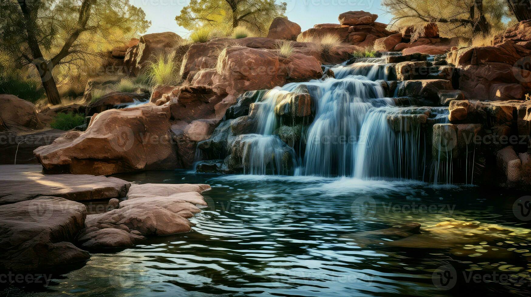 ai gerado pedras mesa colinas panorama foto