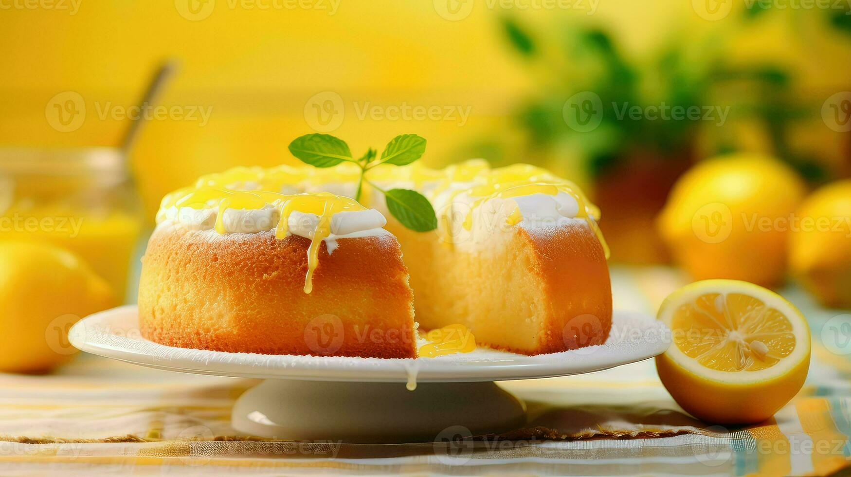 ai gerado geada delicioso bolo Comida foto