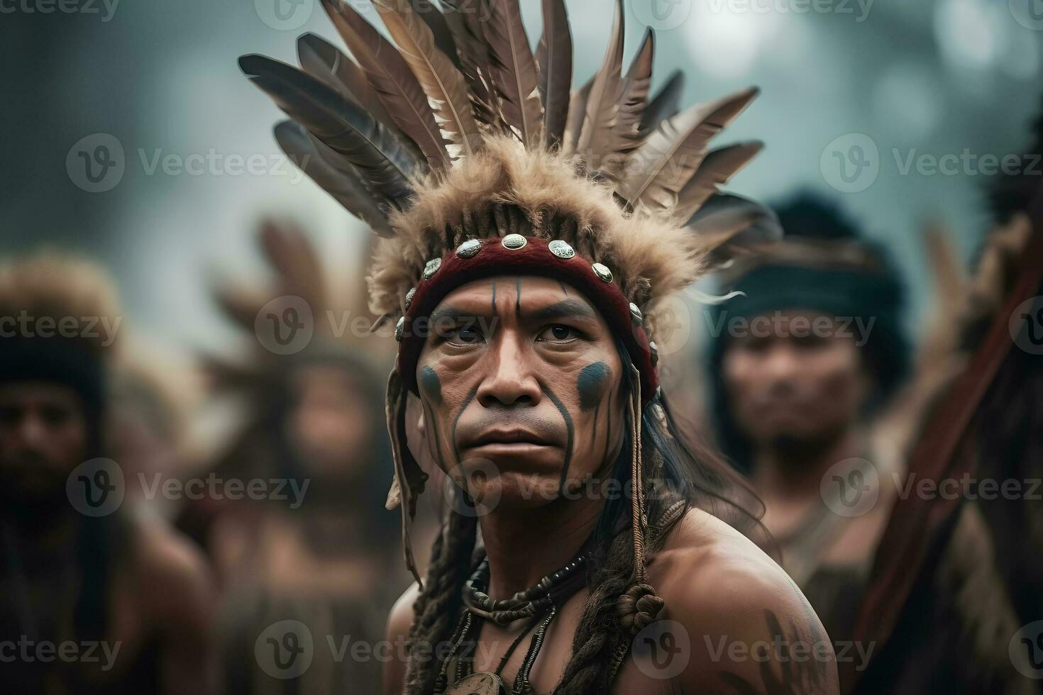 ai gerado índios a partir de a brasileiro Amazonas do a dessana étnico grupo. neural rede ai gerado foto