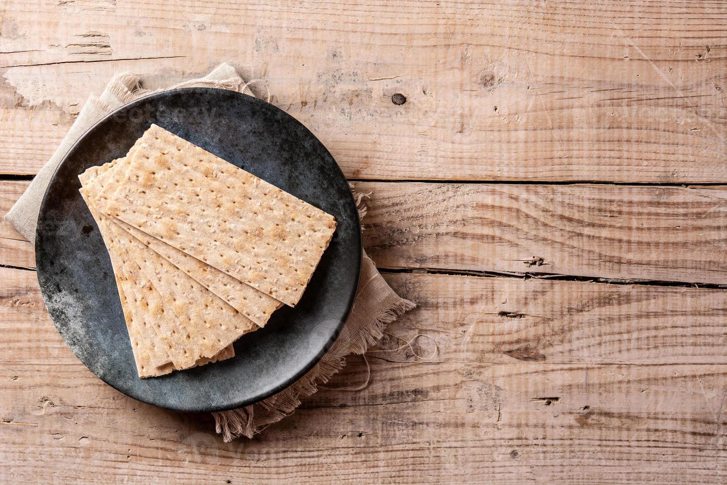 pão matzah tradicional foto