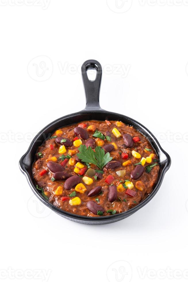 tradicional mexicano tex mex chili com carne foto