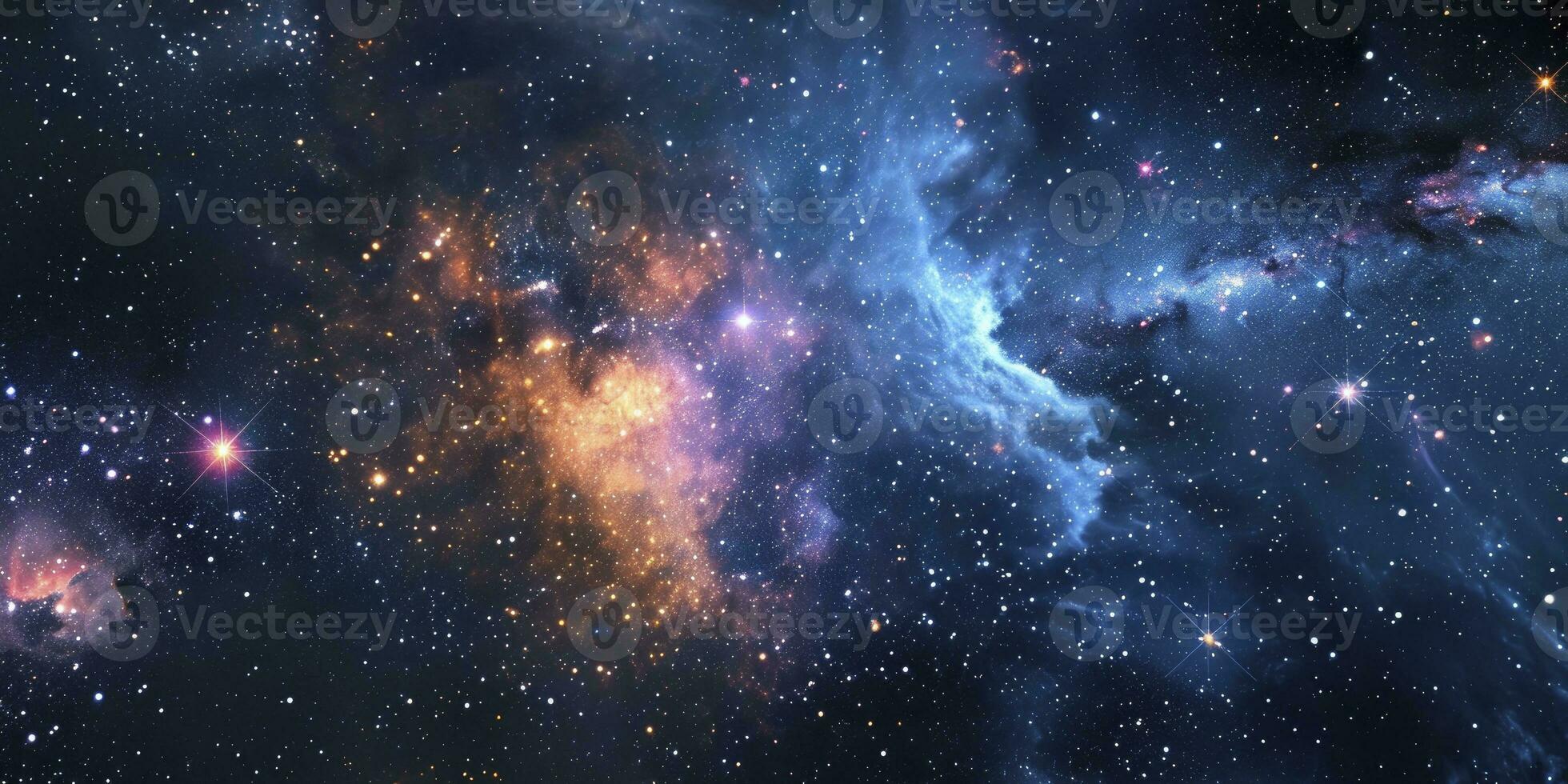 ai gerado estrelas e galáxia exterior espaço céu noite universo fundo. foto