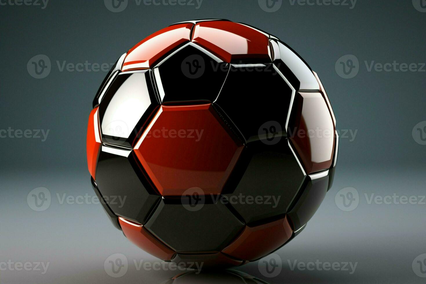 ai gerado futebol bola exibido contra uma luz fundo capturando a espírito do a esporte ai gerado foto