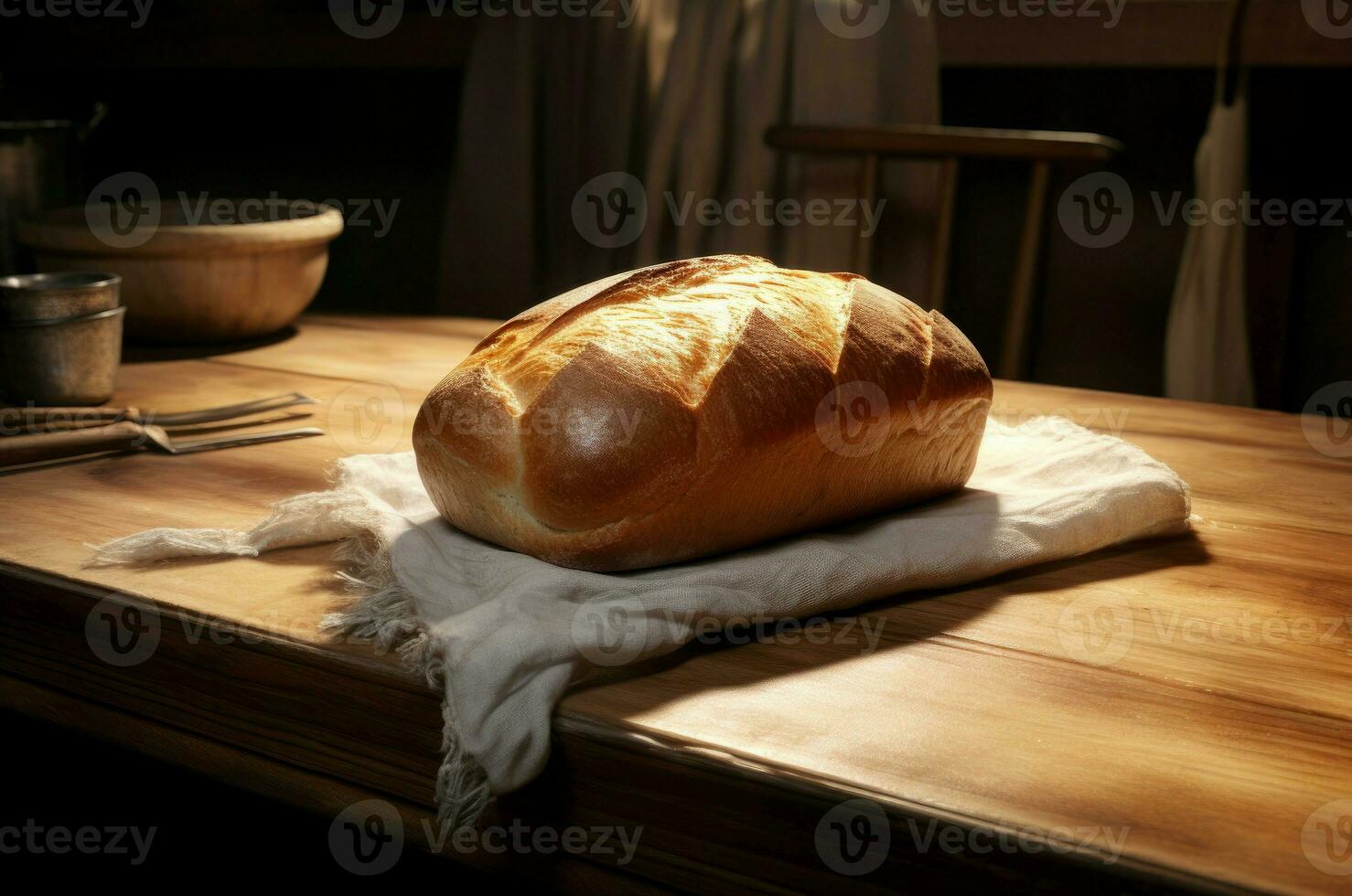 ai gerado caloroso pão padaria pão. gerar ai foto