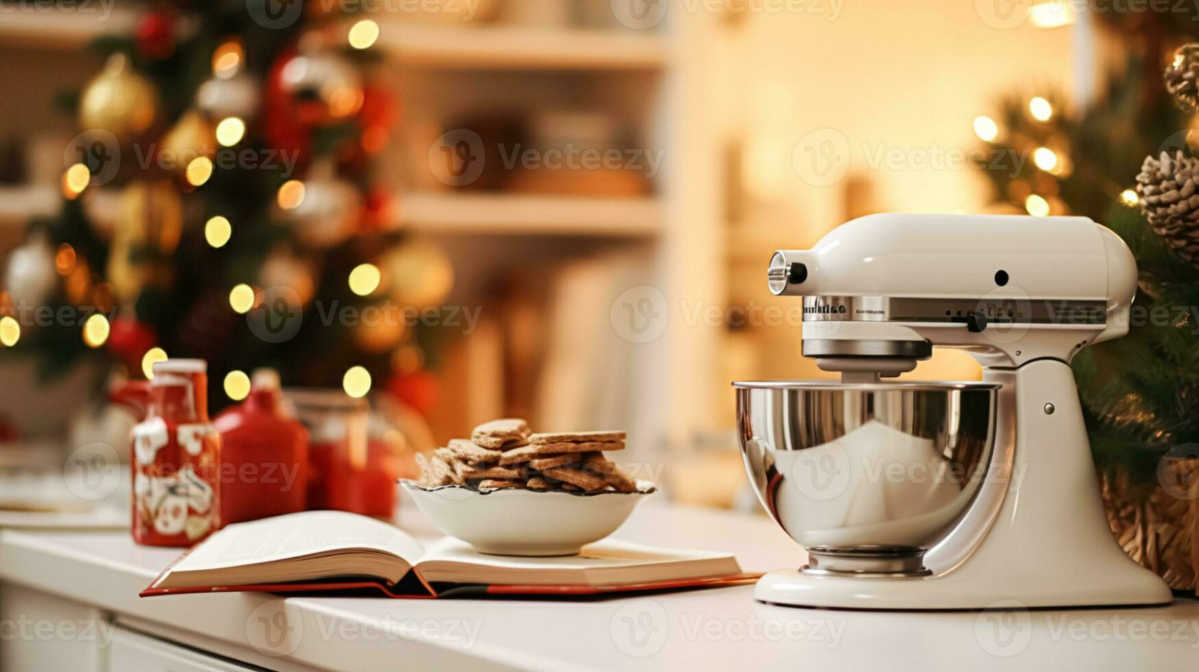 Natal cozimento, feriados receita e casa culinária, feriado assa, ingredientes e preparação dentro Inglês país chalé cozinha, caseiro Comida e livro de receitas foto