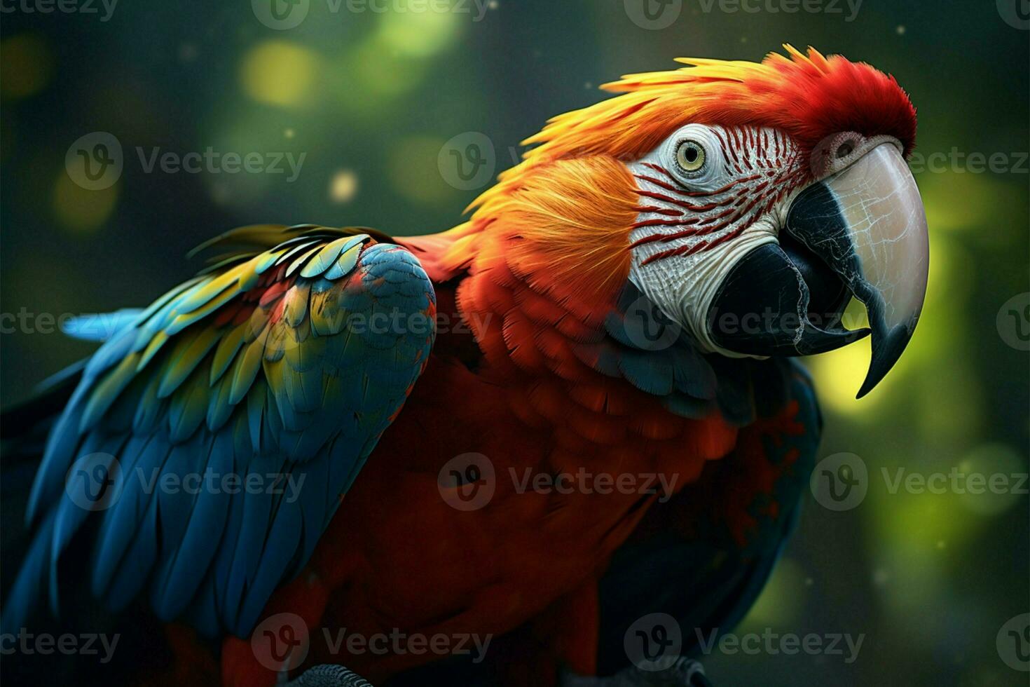 ai gerado vibrante elegância uma beija Flor capturado dentro uma retrato com flores foto