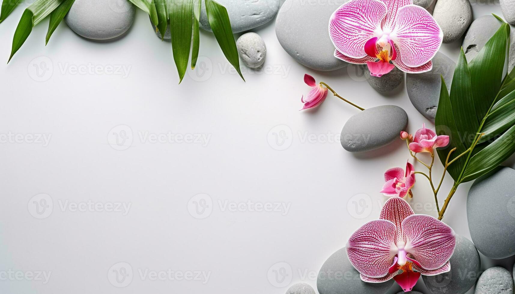 ai gerado frescor do natureza dentro uma solteiro roxa orquídea gerado de ai foto
