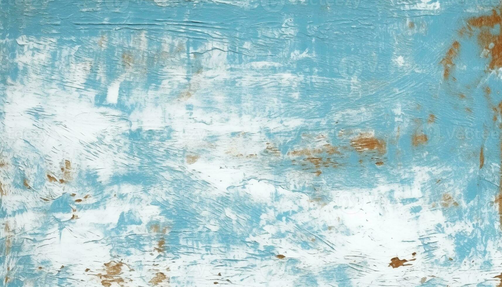 ai gerado abstrato azul padronizar em velho estragado metal parede gerado de ai foto