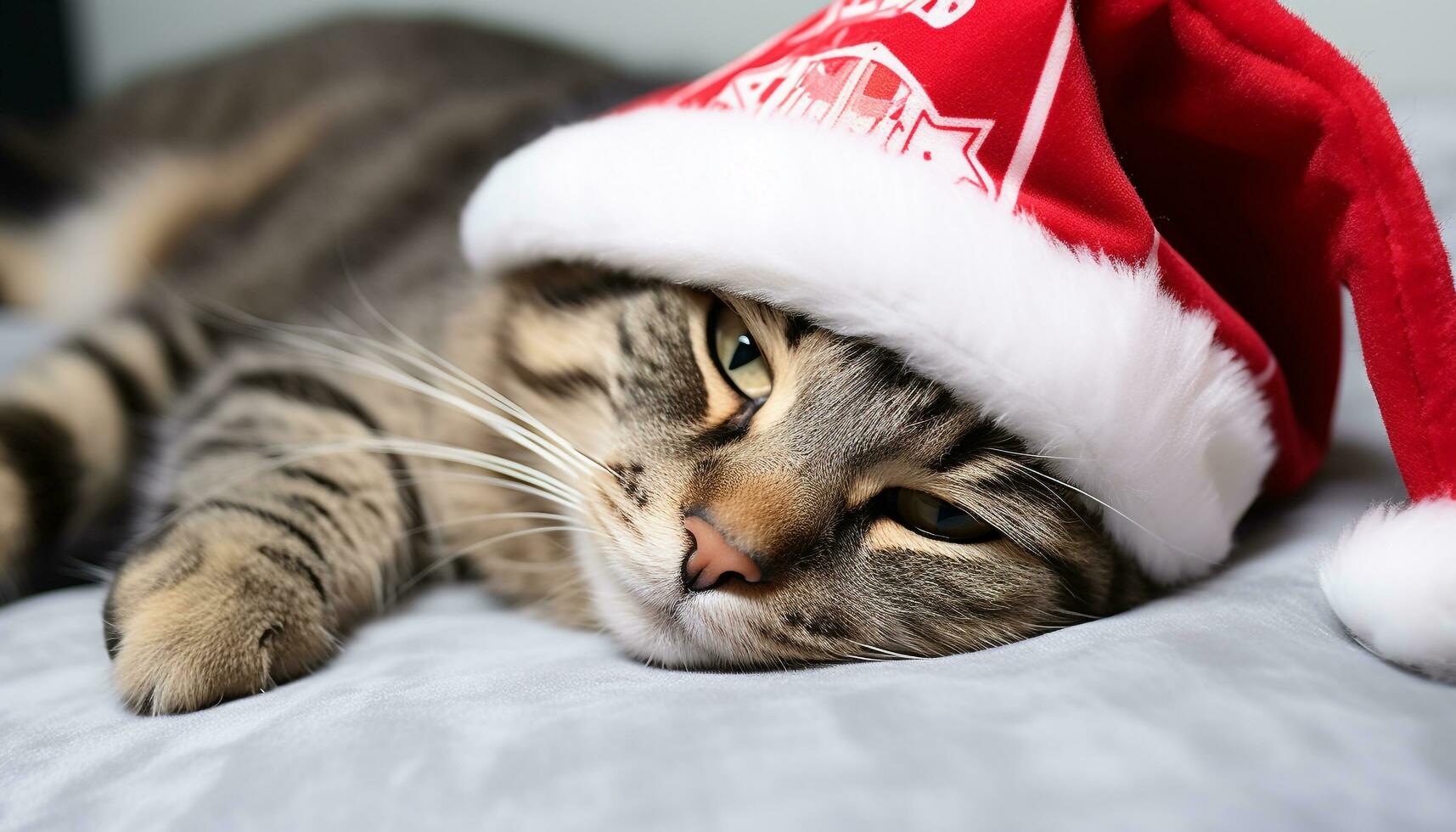 ai gerado fofa gatinho olhando às Câmera, em repouso dentro de casa gerado de ai foto