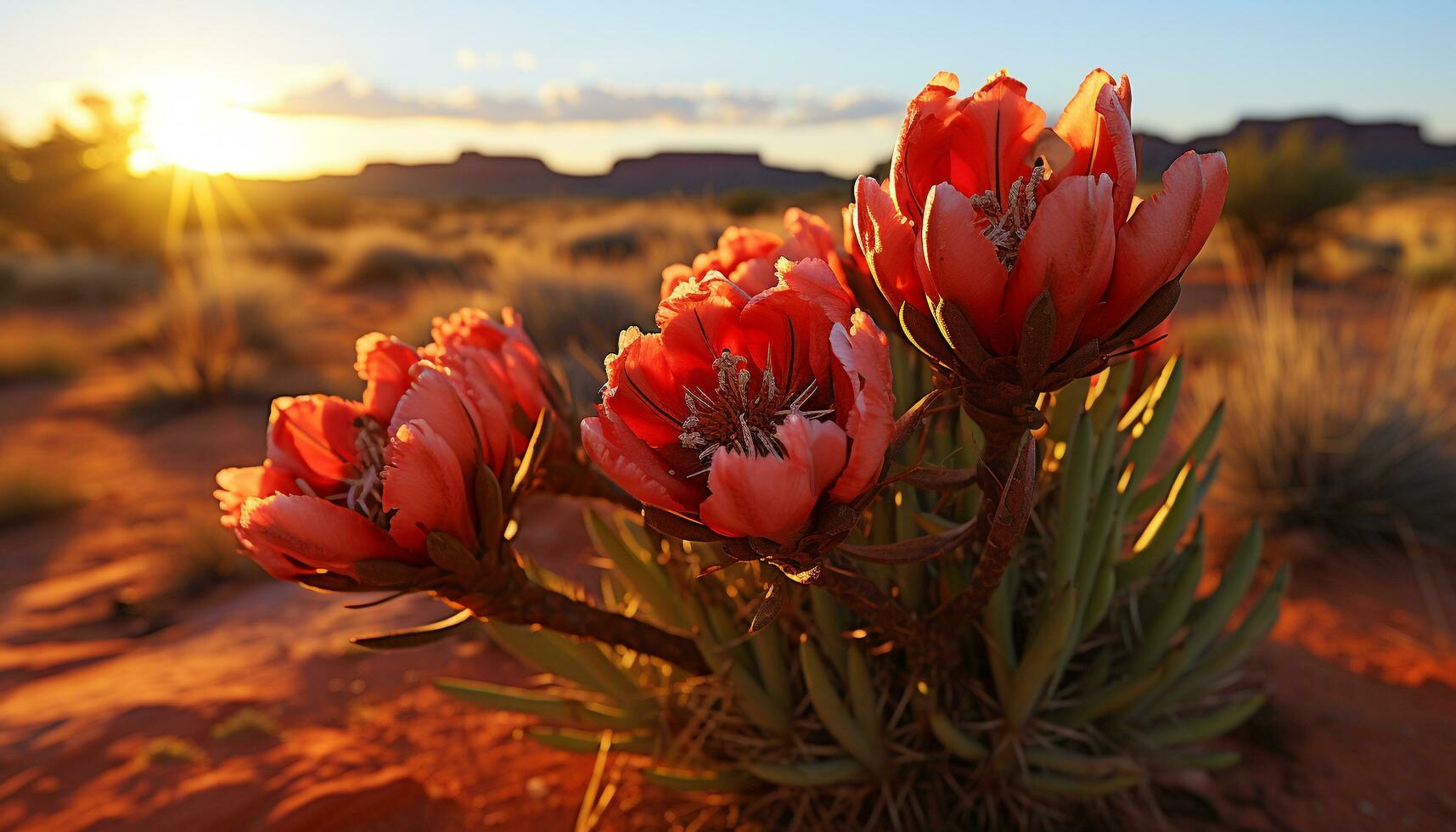 ai gerado lindo flor flores dentro vibrante amarelo e Rosa gerado de ai foto