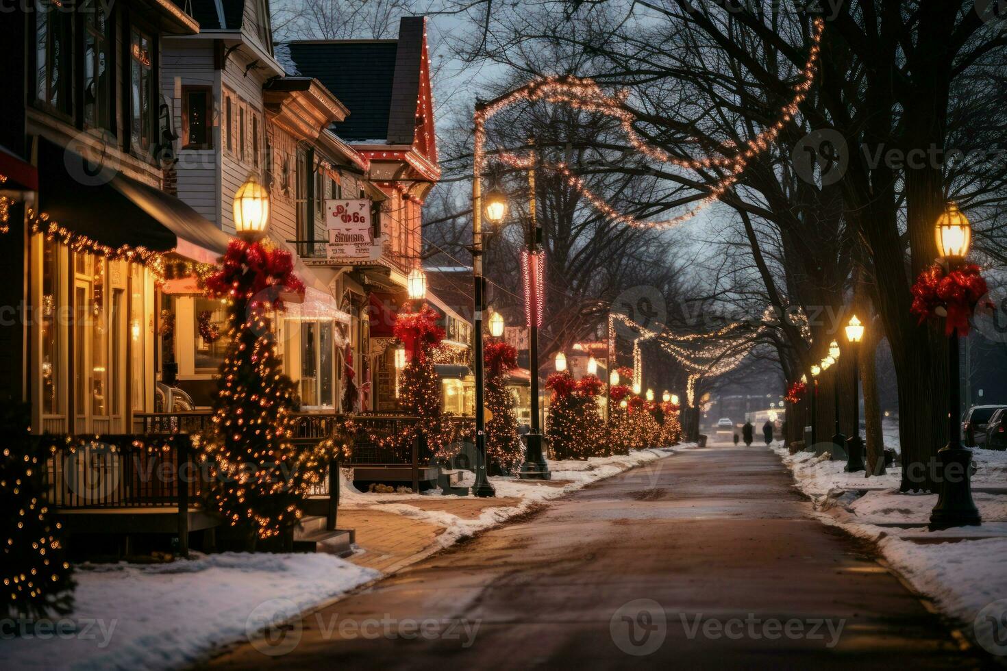 ai gerado Natal luzes - generativo ai foto