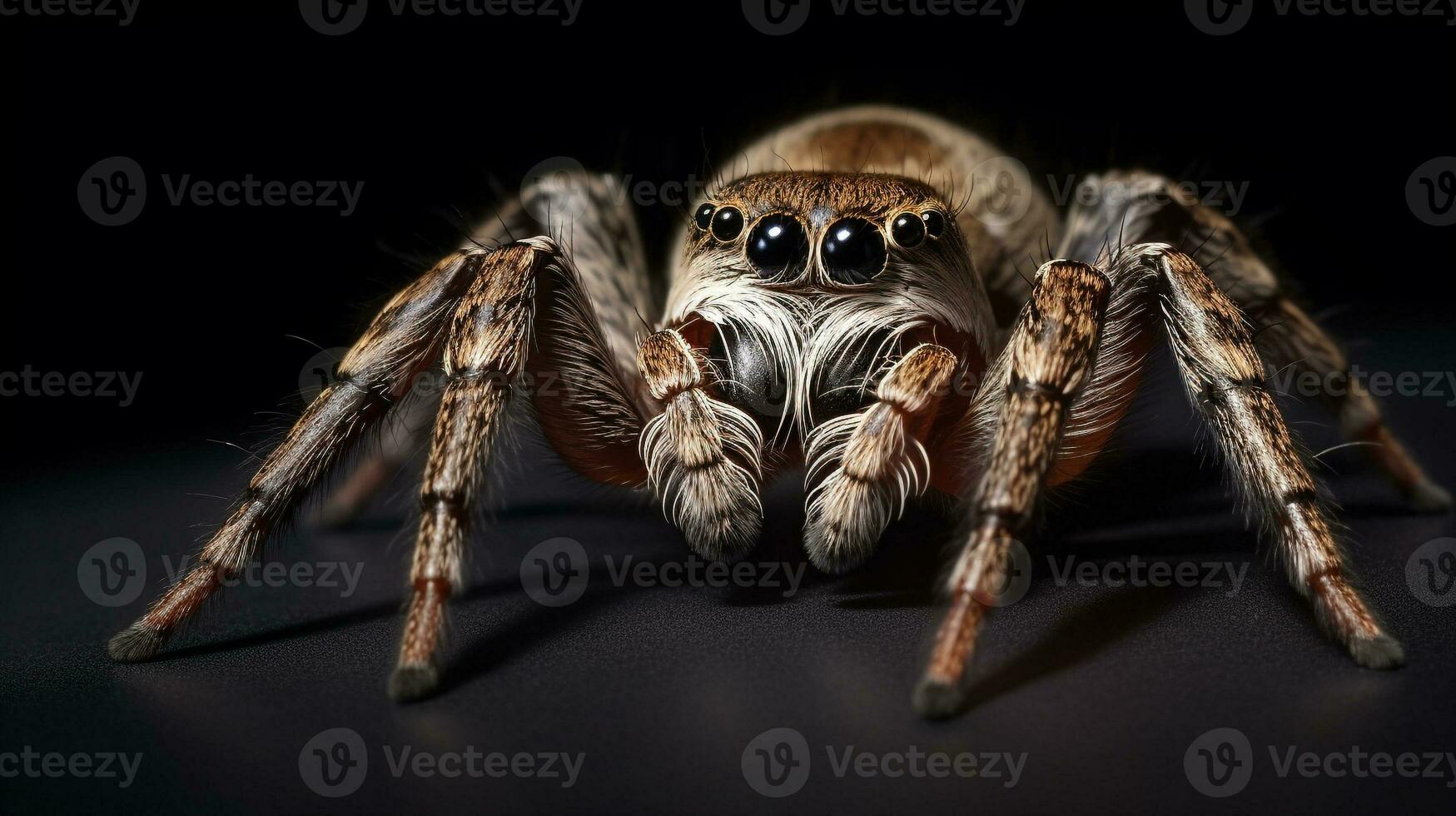 ai gerado foto do pulando aranha isolado em branco fundo. generativo ai