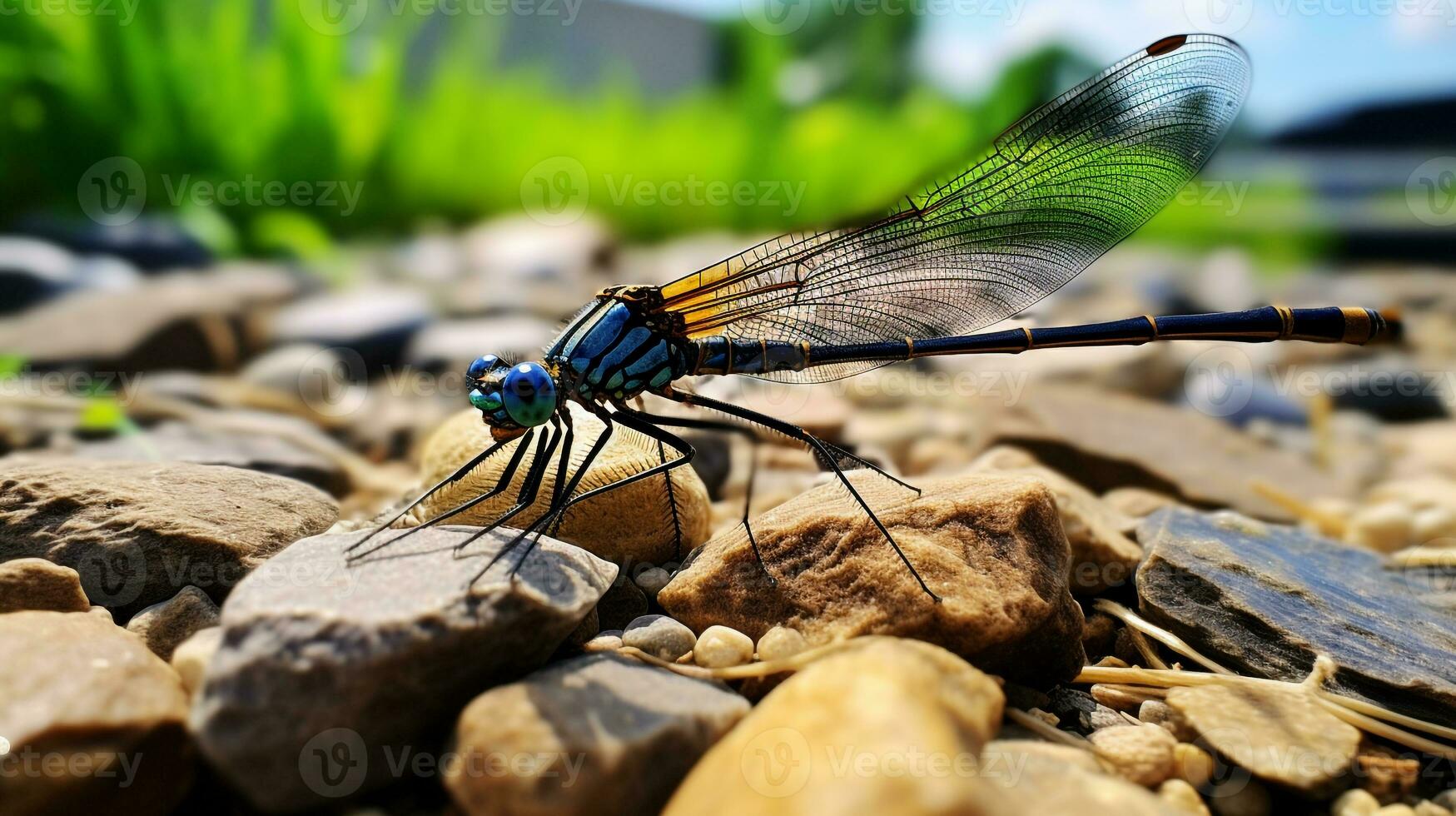 ai gerado foto do libelinha em uma chão. generativo ai