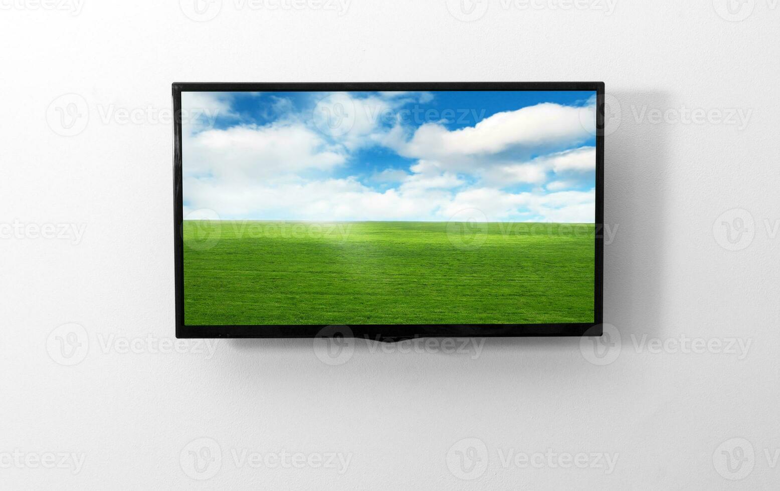 televisão monitor em a parede foto