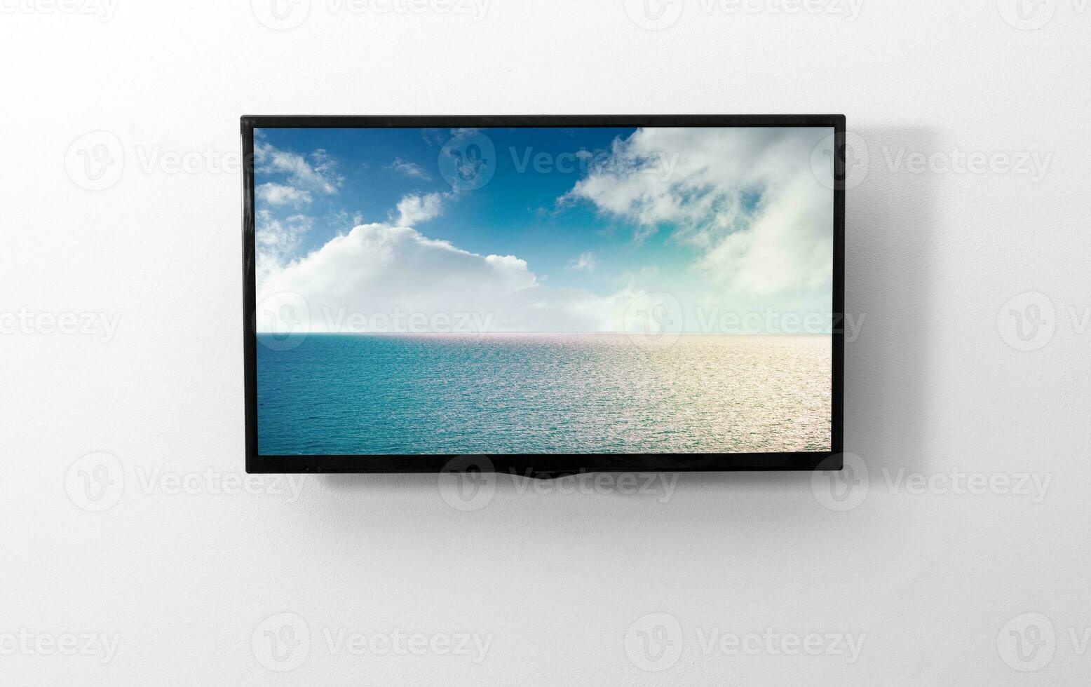 televisão monitor em a parede foto