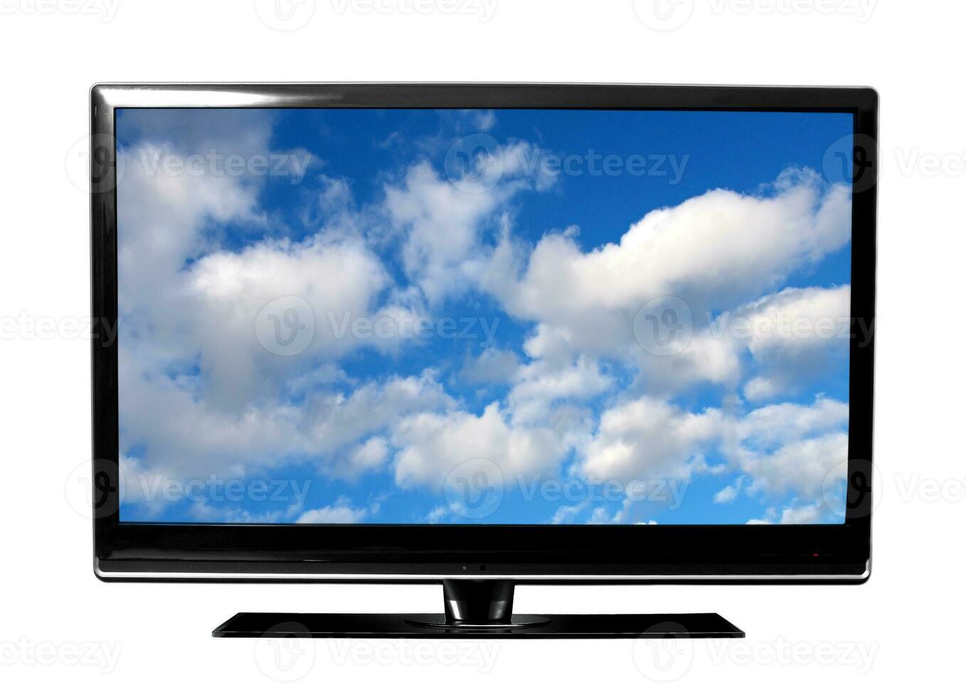 televisão tela com cenário foto