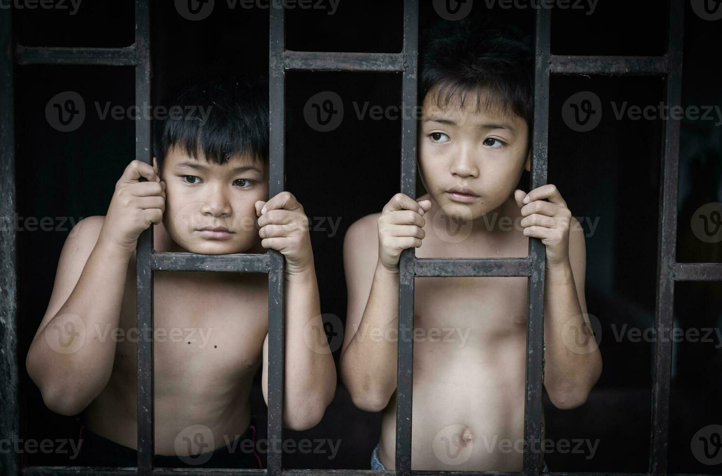 Pare criança abusando. humano tráfico e escravidão conceito. Pare humano Abuso. foto