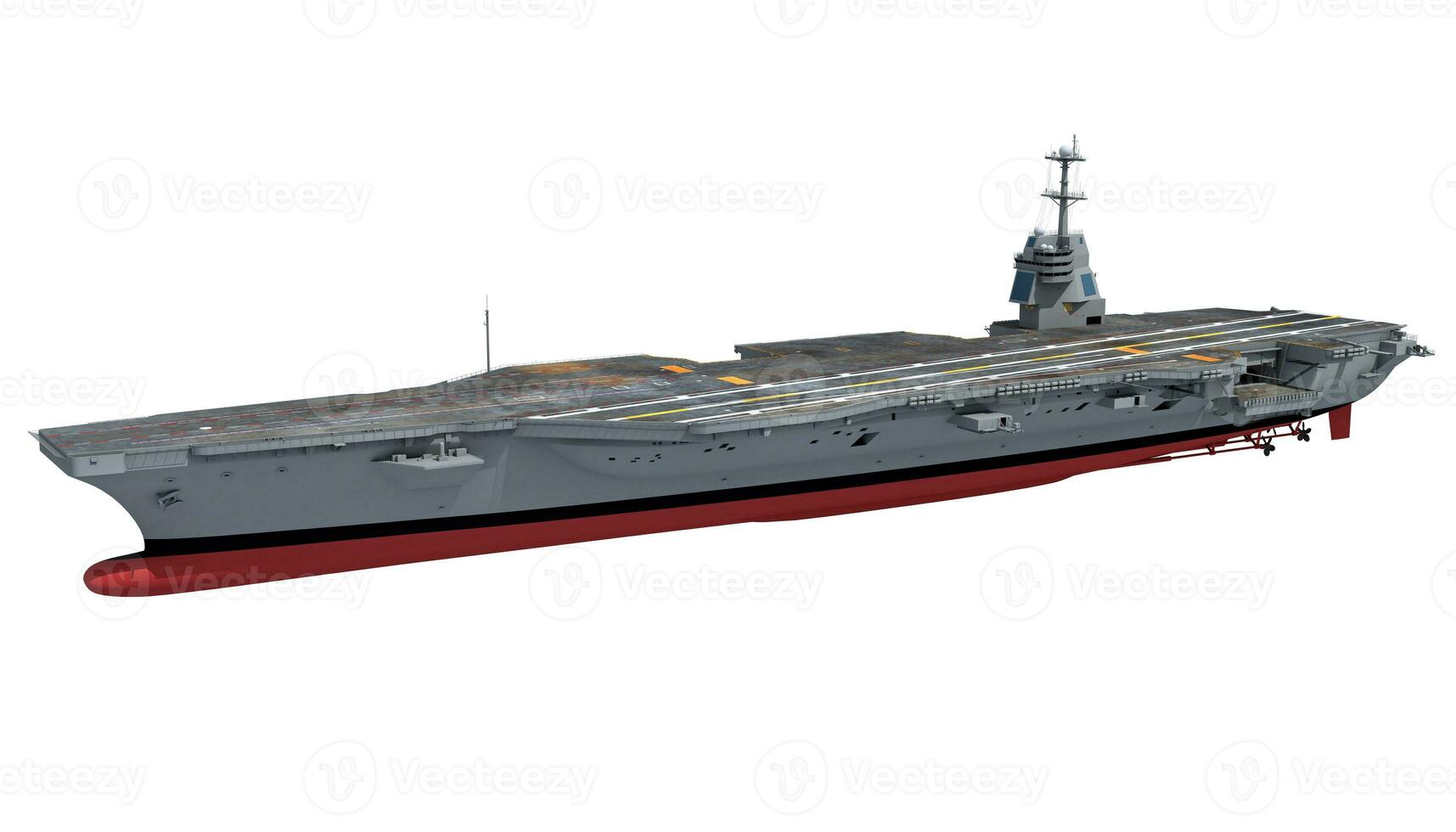 aeronave transportadora militares navio de guerra, marinha 3d Renderização navio foto