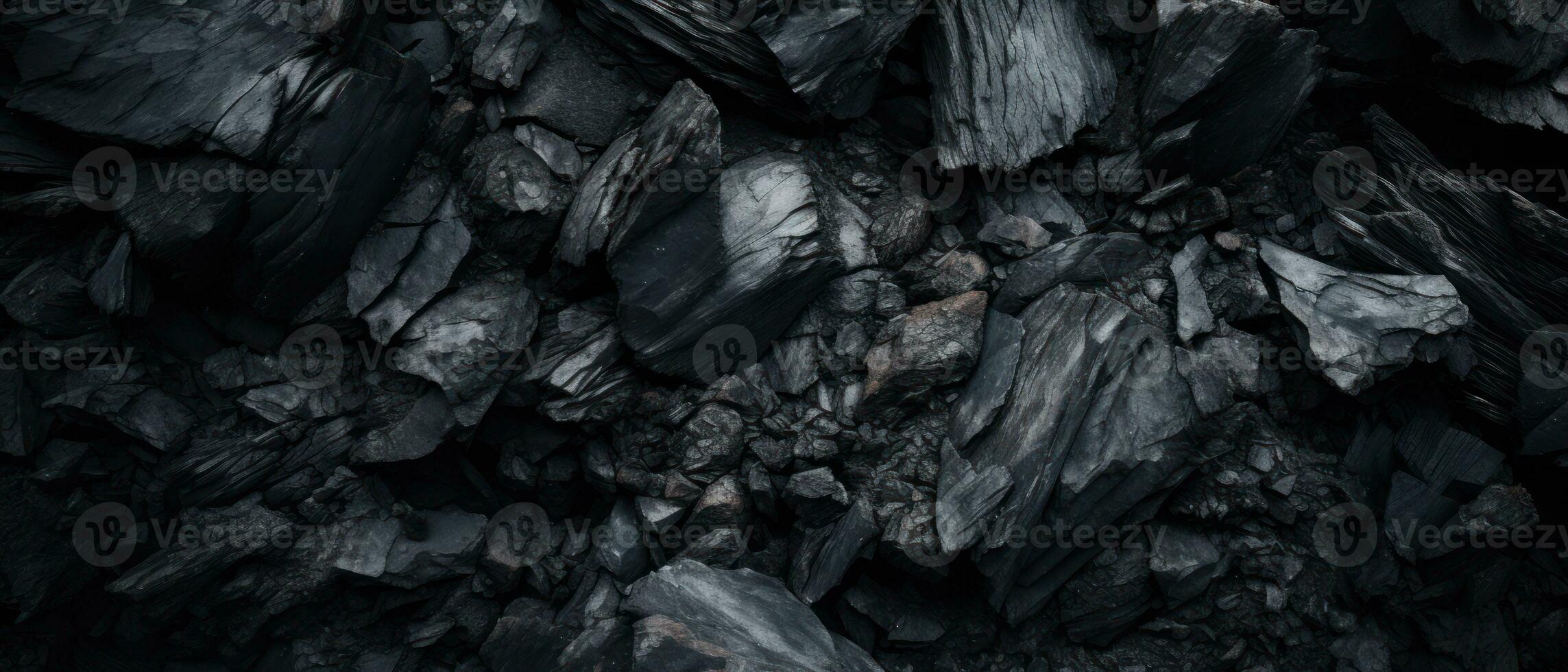 ai gerado estranho caverna com tremeluzente chama, destacando carvão formações. ai generativo. foto