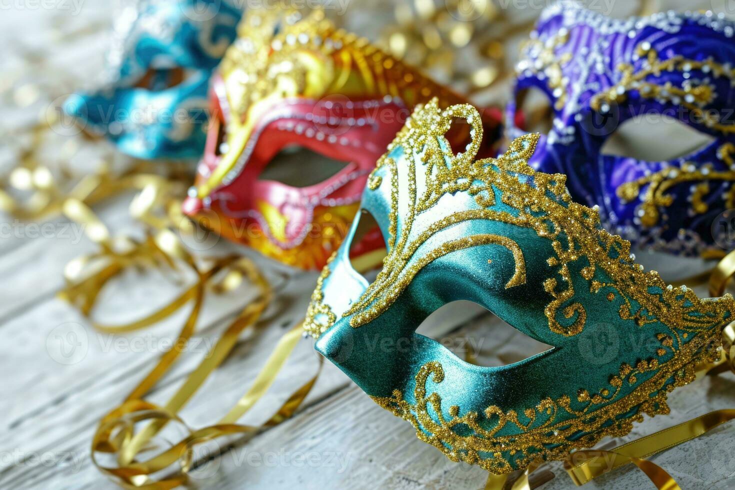 ai gerado mardi gras carnaval colorida penas e máscaras dentro uma festivo celebração cultural extravagância, ornamentado criando uma feliz, festivo tradicional trazer vida para uma feriado celebração foto