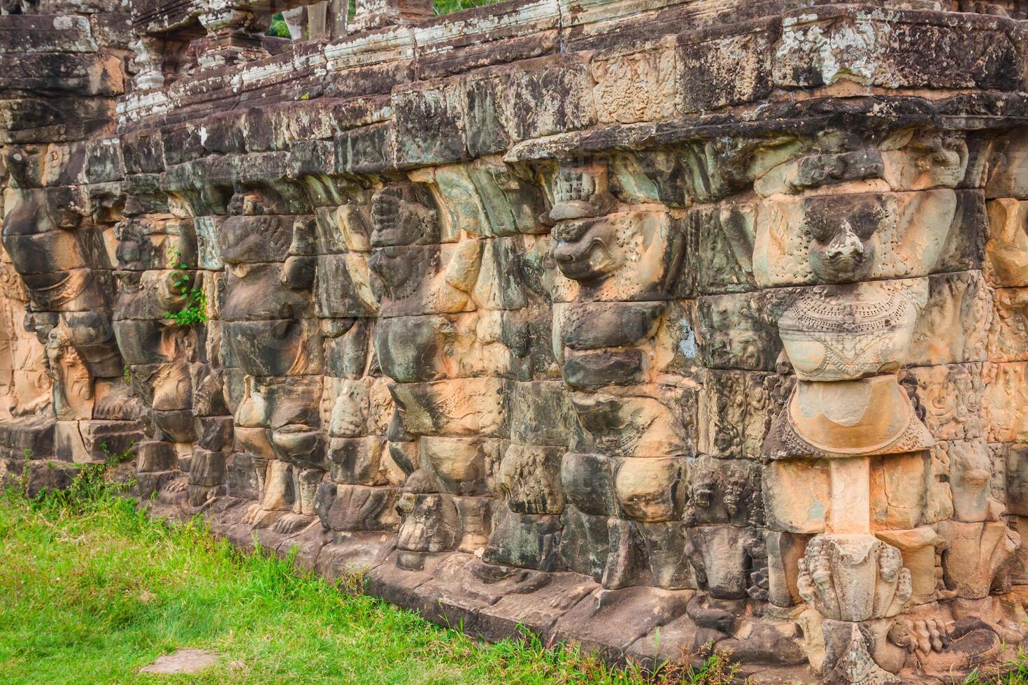 terraço do a elefantes, Angkor Tom, siemreap foto