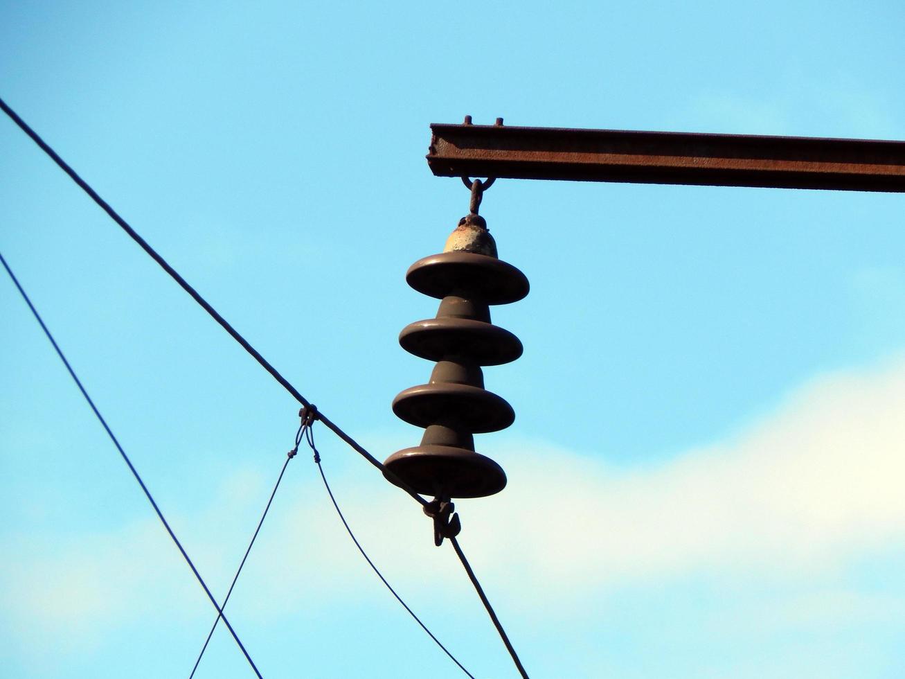 eletricidade, linhas de energia elétrica foto