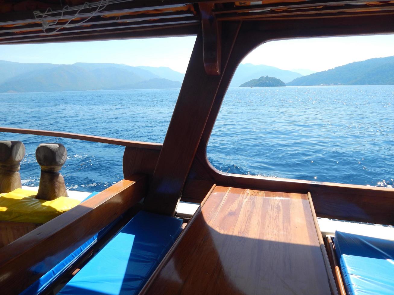 Yachting Marina of Marmaris, na cidade turística da Turquia, no mar Egeu foto