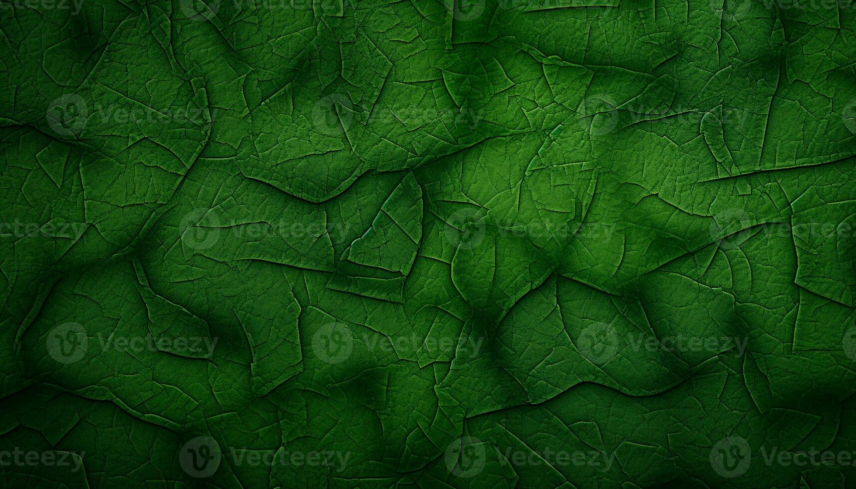 ai gerado verde papel de parede fundo com rachaduras foto