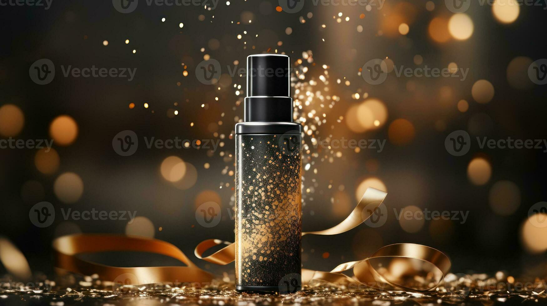 ai gerado luxo perfume, Cosmético Prêmio vidro garrafa. bandeira, poster para beleza promoção do elegante produtos para Publicidades em coberto seda tecido roupas Elegants fundo com pérolas. generativo ai foto