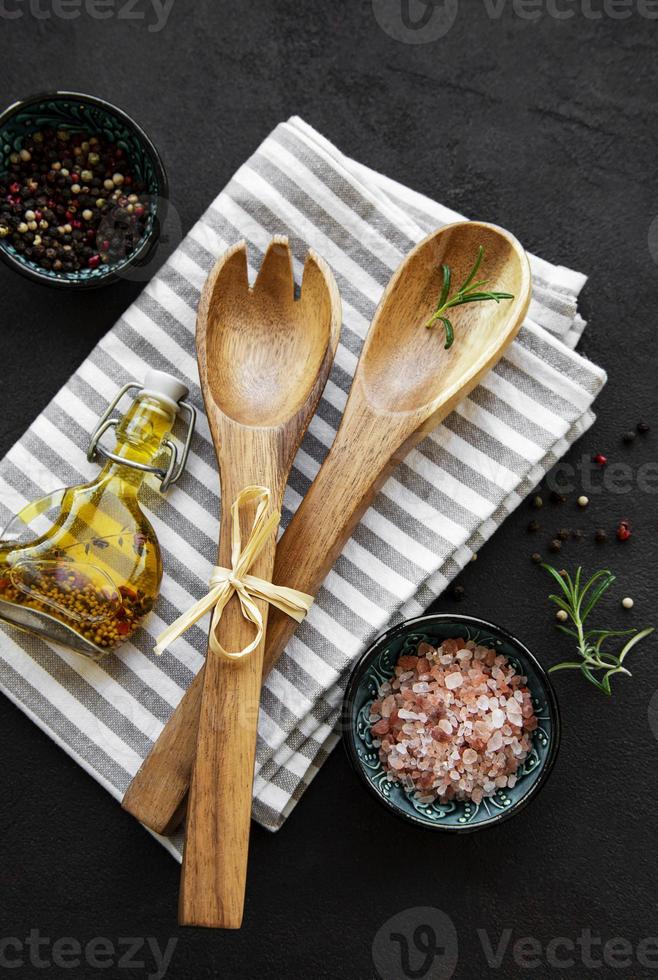 utensílios de cozinha vintage antigos foto