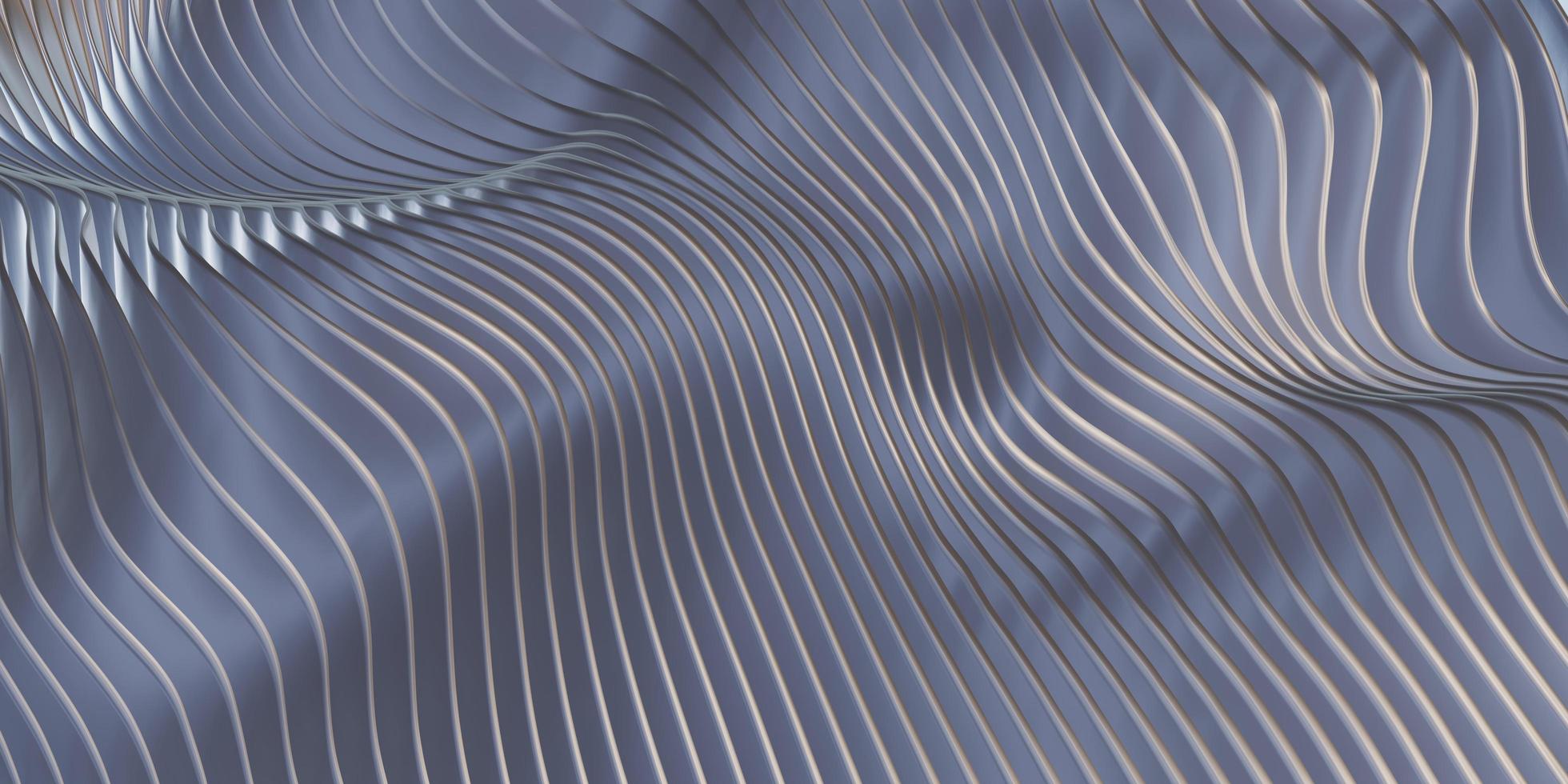 linha paralela onda ondas de fundo de plástico balançando folha de borracha ilustração 3D foto