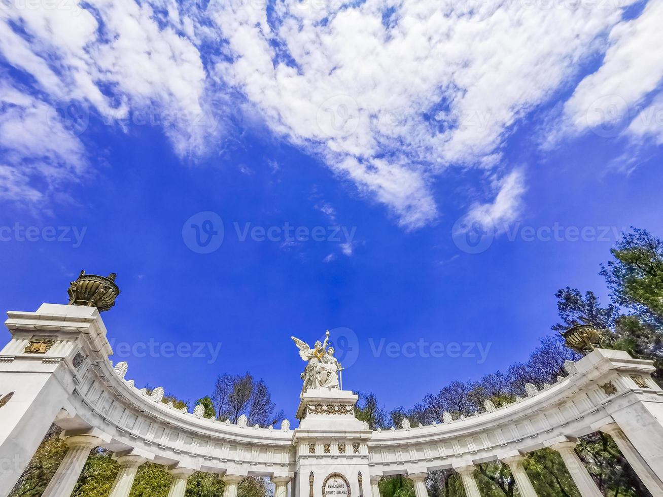 obra-prima arquitetônica do arco hemiciclo a benito juarez na cidade do méxico. foto