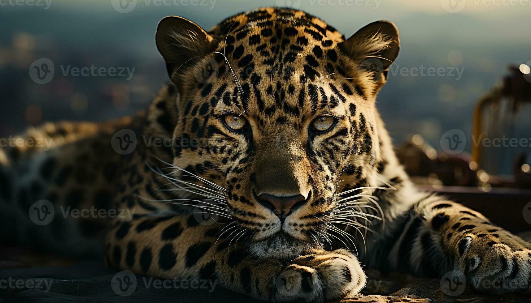 ai gerado majestoso Bengala tigre, visto beleza dentro natureza, encarando às Câmera gerado de ai foto