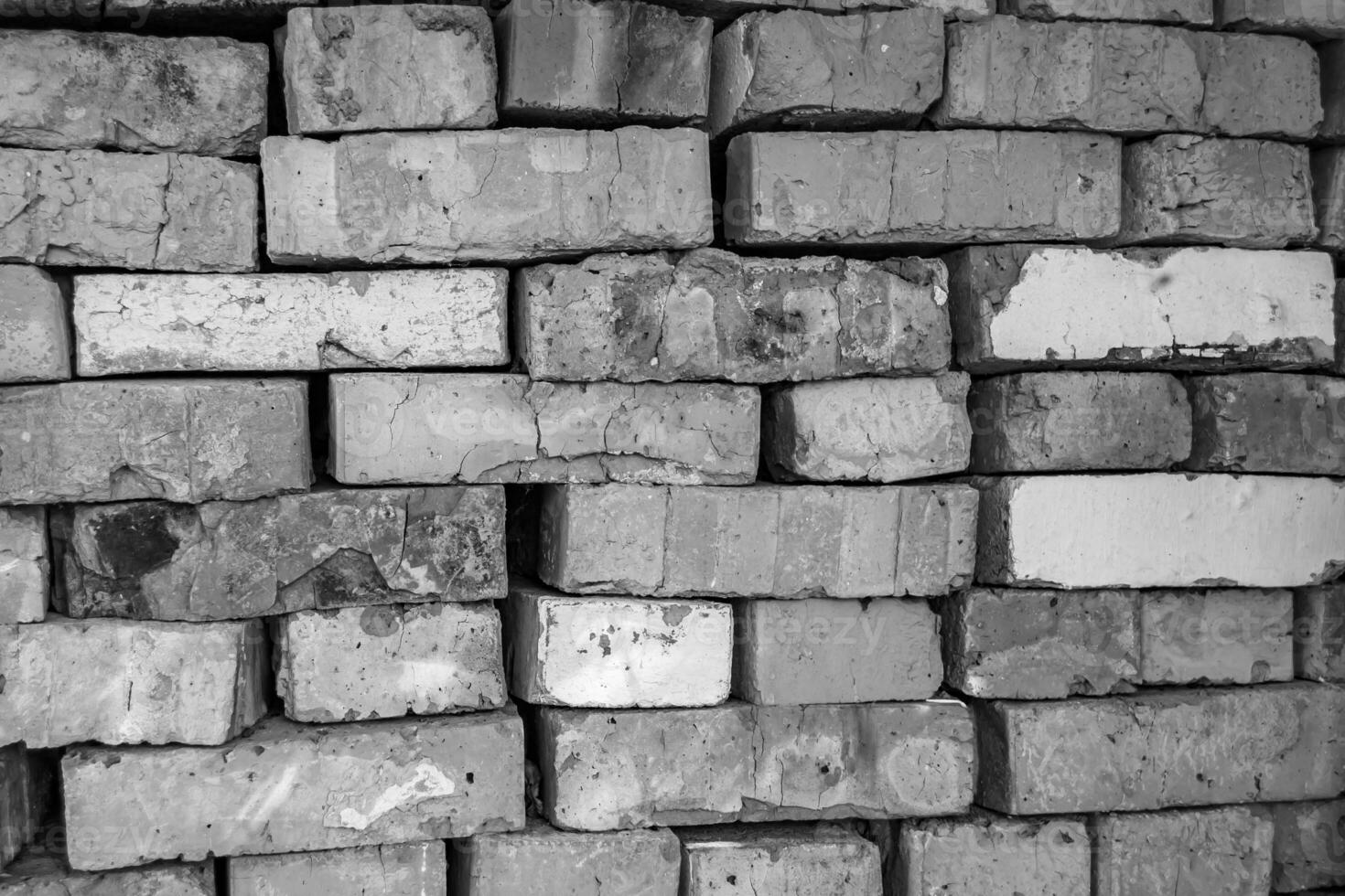tijolo velho de textura bonita de bloco de parede grande, estrutura natural fechada foto
