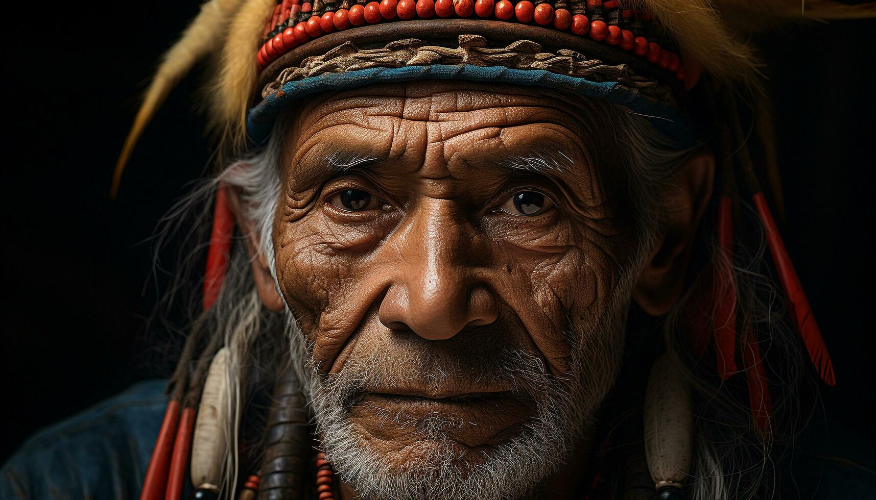 ai gerado uma sorridente Senior homem dentro tradicional indiano roupas ao ar livre gerado de ai foto