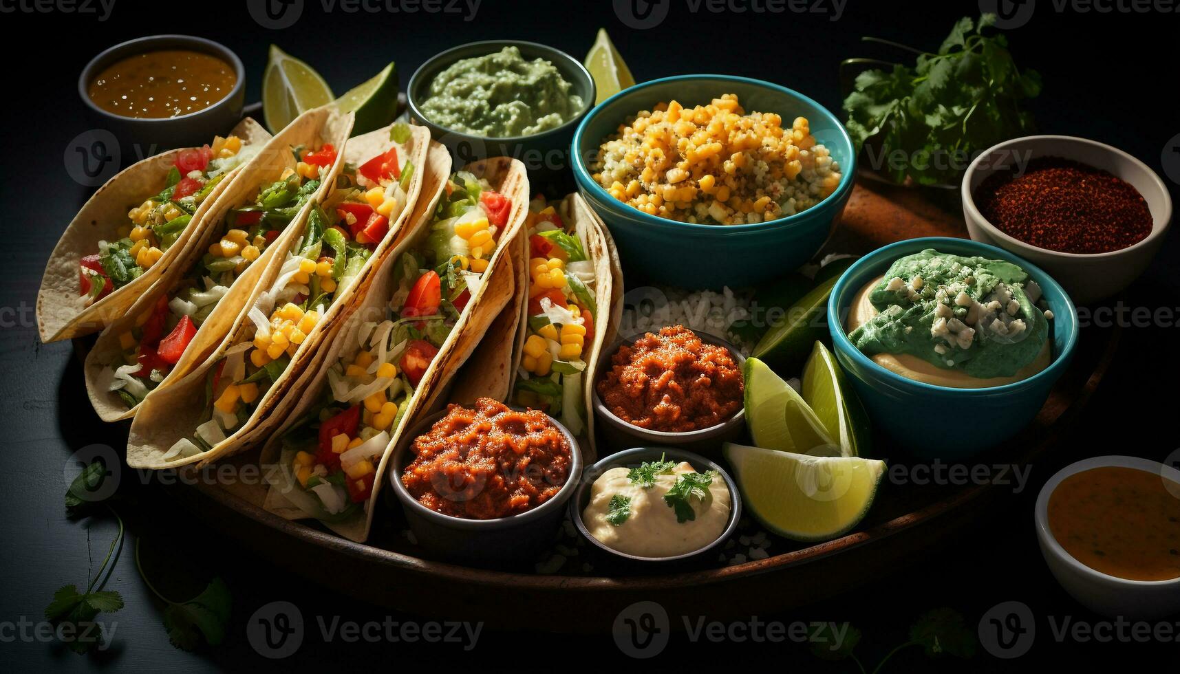 ai gerado frescor e especiaria dentro uma tigela do guacamole e carne gerado de ai foto